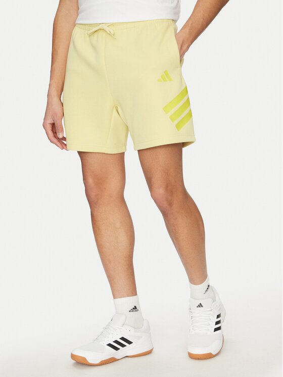 adidas Спортни шорти Future Icons 3-Stripes JD4883 Жълт Regular Fit