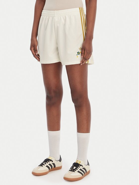 adidas Спортни шорти Liberty London Firebird KE3663 Бял Loose Fit