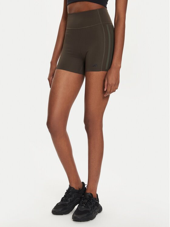 adidas Спортни шорти Optime 4-Inch IK5480 Каки Slim Fit