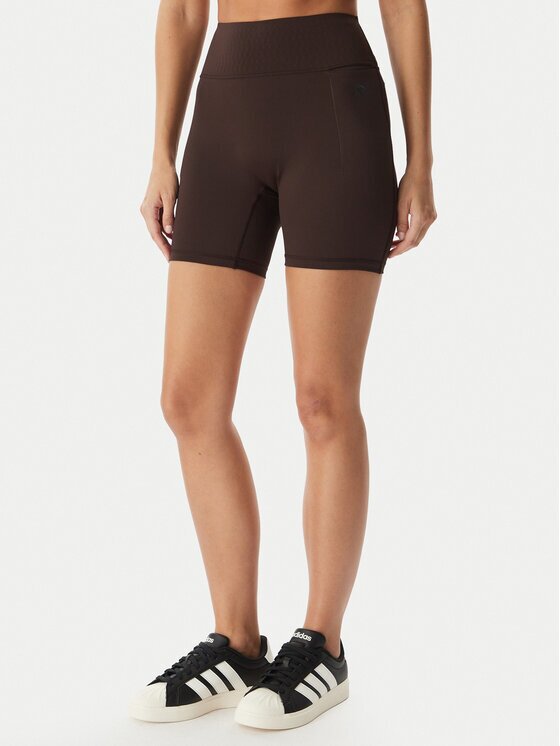 adidas Спортни шорти Optime Power KF1043 Кафяв Slim Fit