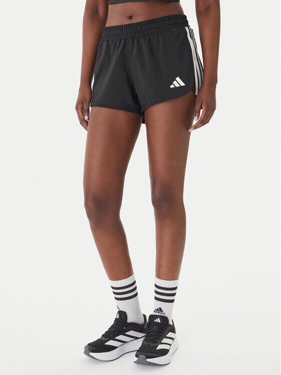 adidas Спортни шорти Pacer Workout Woven 2in1 KD9742 Черен Regular Fit