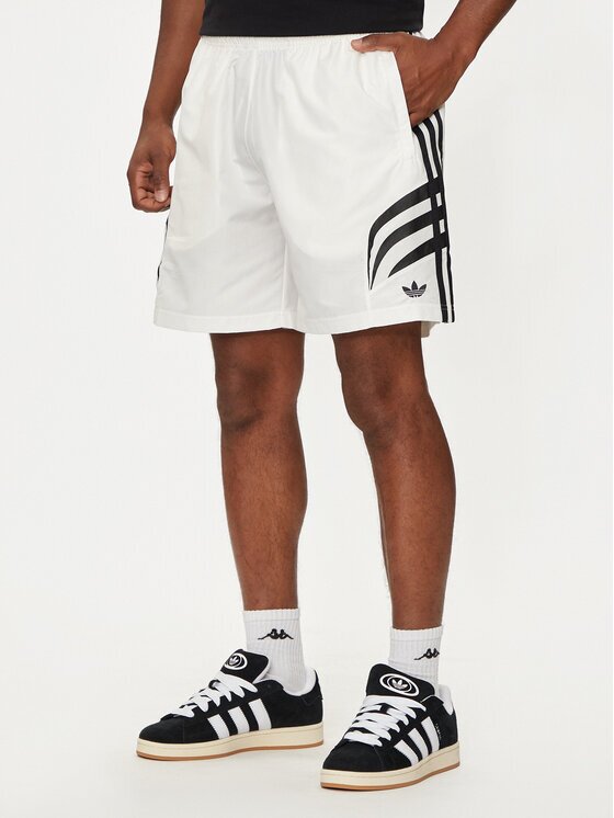 adidas Спортни шорти Q3 Atlanta IX6729 Бял Regular Fit