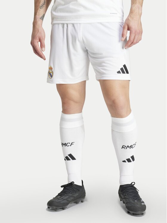 adidas Спортни шорти Real Madrid 24/25 Home IU5008 Бял Regular Fit