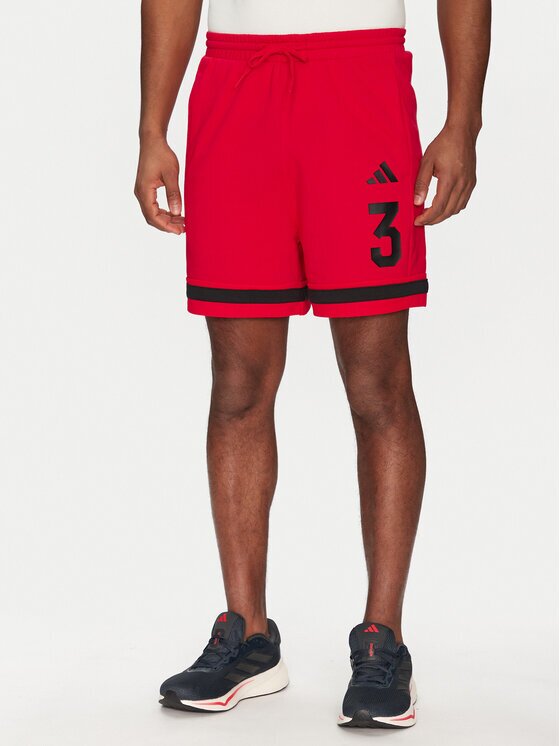 adidas Спортни шорти Seasonal Essentials Sport JD8089 Червен Regular Fit