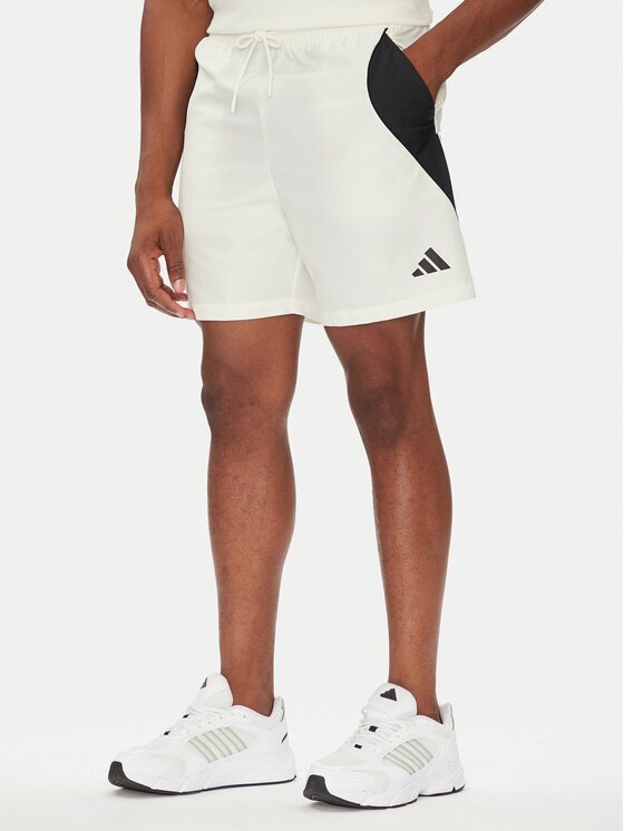 adidas Спортни шорти Stadium JX5624 Бял Regular Fit