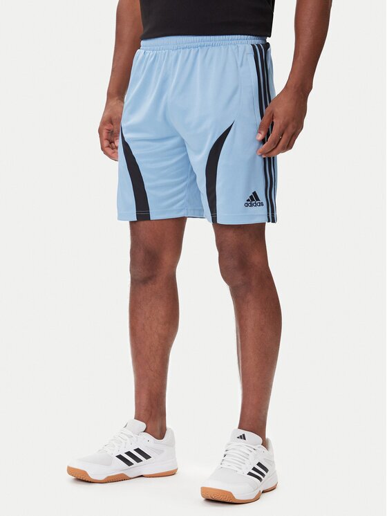 adidas Спортни шорти Teamgeist adicolor JW1348 Светлосиньо Regular Fit