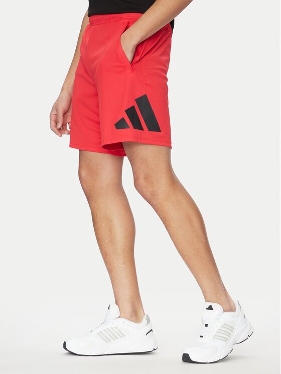 adidas Спортни шорти Train Essentials Logo Training JD4879 Червен Regular Fit