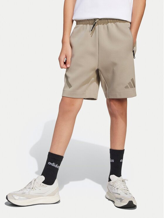 adidas Спортни шорти Z.N.E. JD0009 Бежов Loose Fit