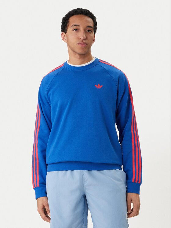 adidas Суитшърт 3-Stripes KE2426 Син Regular Fit
