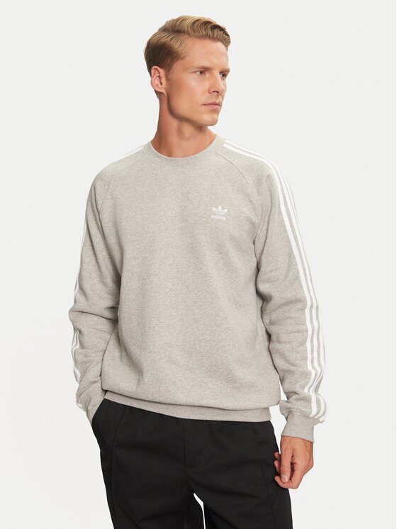 adidas Суитшърт adicolor Classics 3-Stripes IM4514 Сив Regular Fit