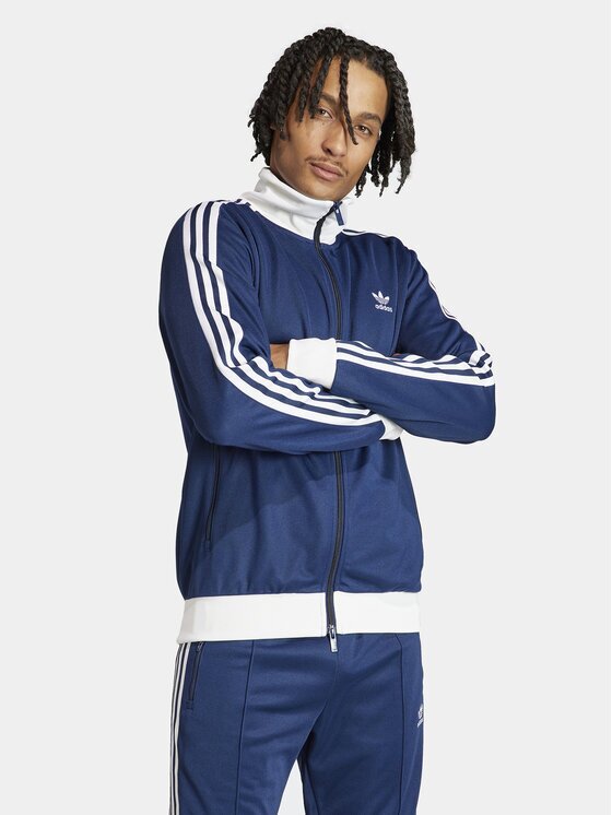 adidas Суитшърт adicolor Classics Beckenbauer IP0418 Син Slim Fit
