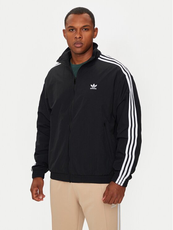 adidas Суитшърт adicolor Firebird IT2491 Черен Loose Fit