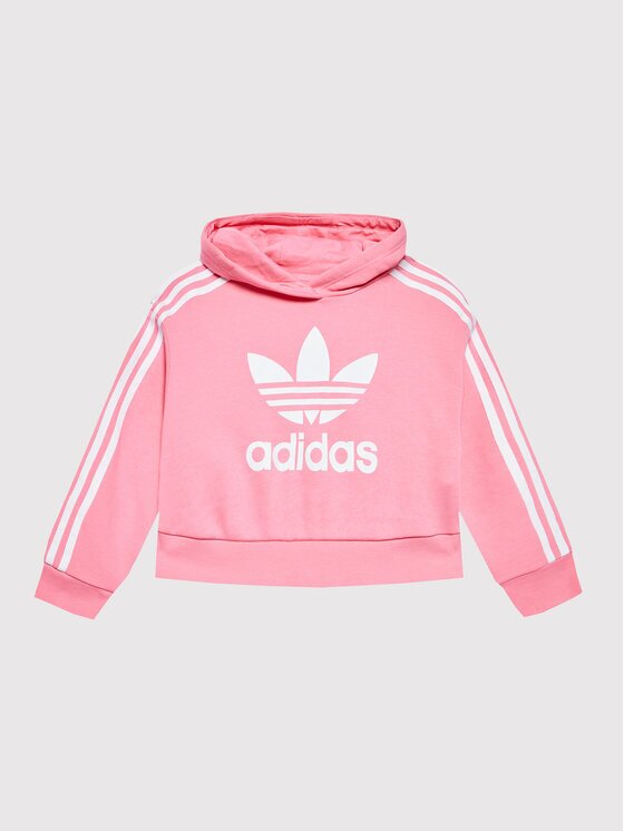 adidas Суитшърт Adicolor HK0281 Розов Loose Fit