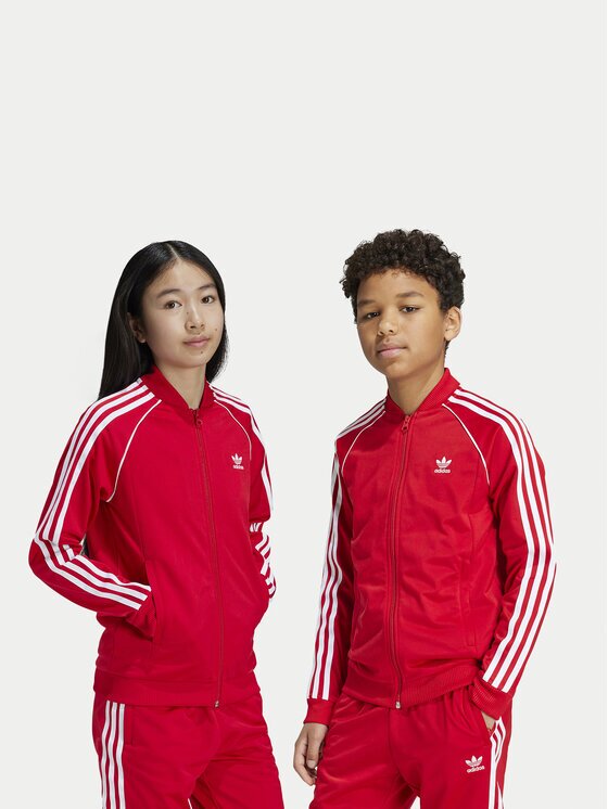 adidas Суитшърт adicolor IX7629 Червен Regular Fit