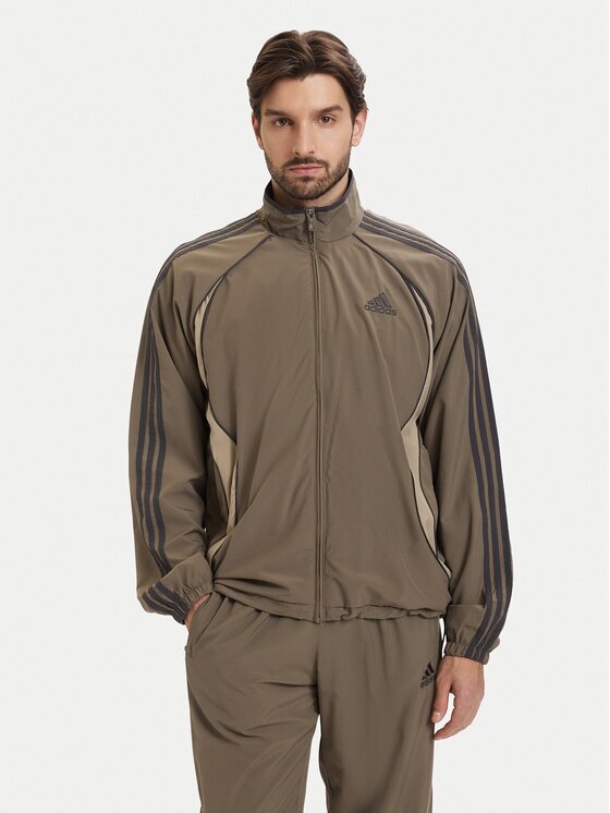adidas Суитшърт adicolor Teamgeist KD5860 Каки Loose Fit