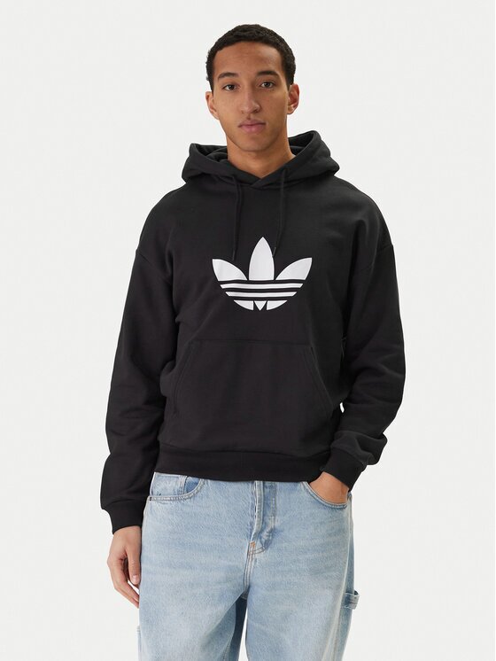 adidas Суитшърт adicolor Trefoil KE0877 Черен Loose Fit
