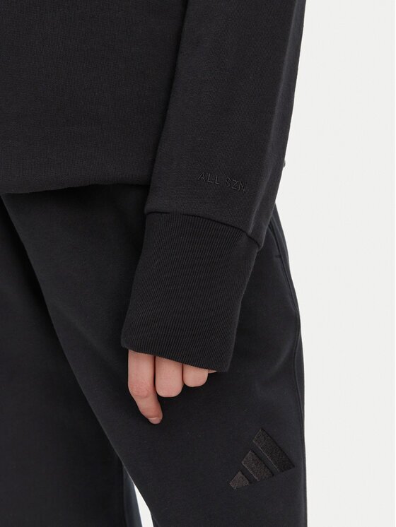 adidas Суитшърт ALL SZN French Terry IW1026 Черен Loose Fit