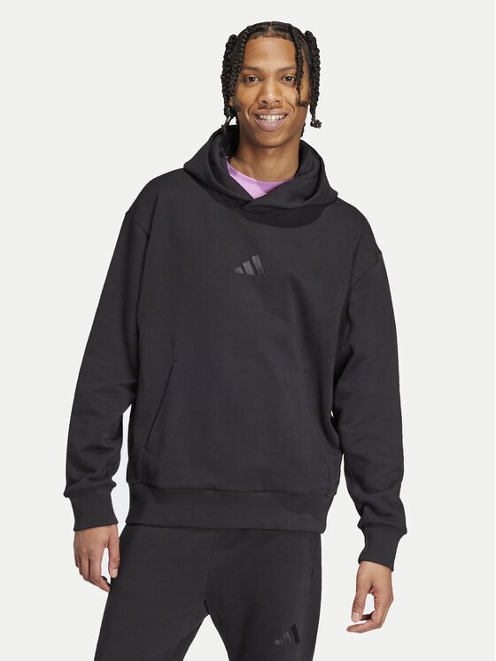 adidas Суитшърт ALL SZN French Terry IX1248 Черен Loose Fit
