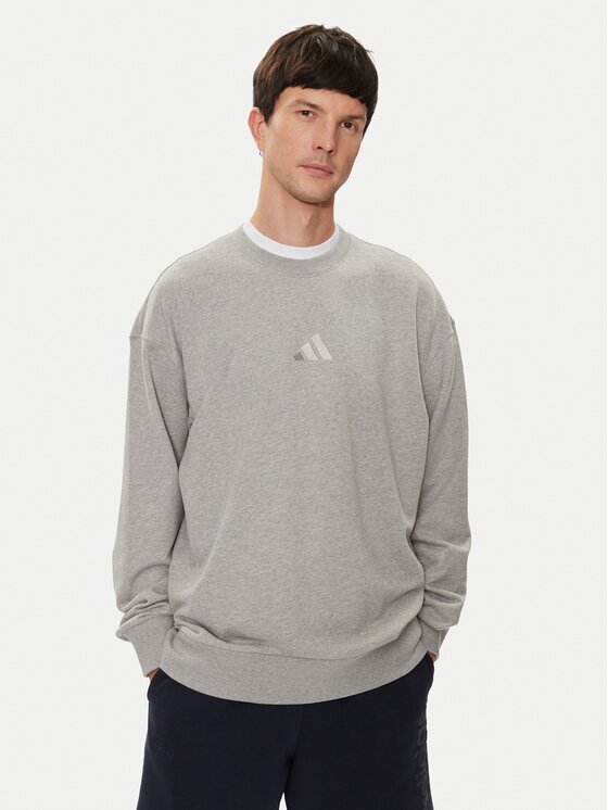 adidas Суитшърт ALL SZN French Terry IY4151 Сив Loose Fit