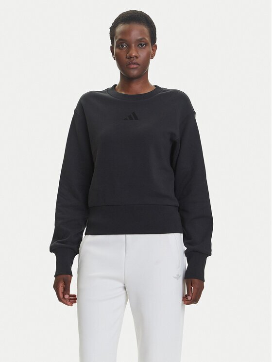 adidas Суитшърт ALL SZN French Terry JJ1259 Черен Regular Fit