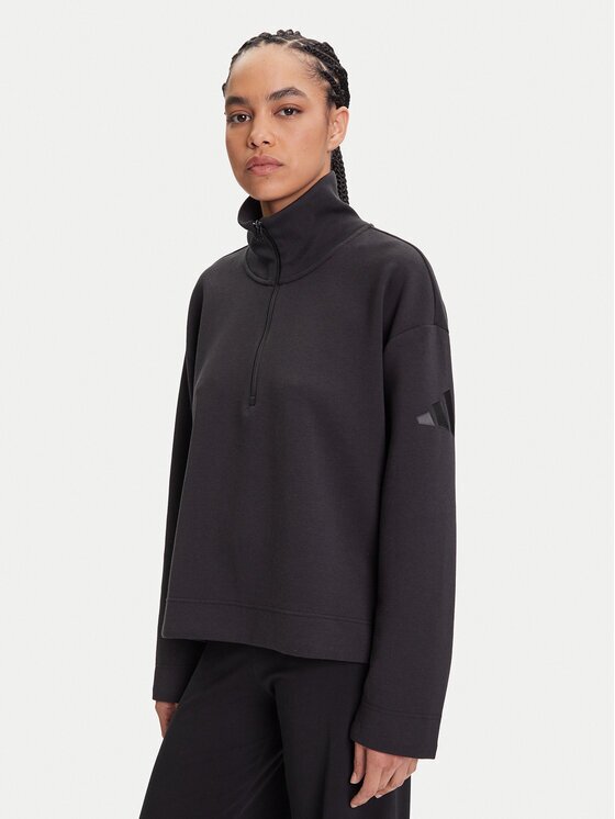 adidas Суитшърт ALL SZN Soft Lux JM1659 Черен Loose Fit