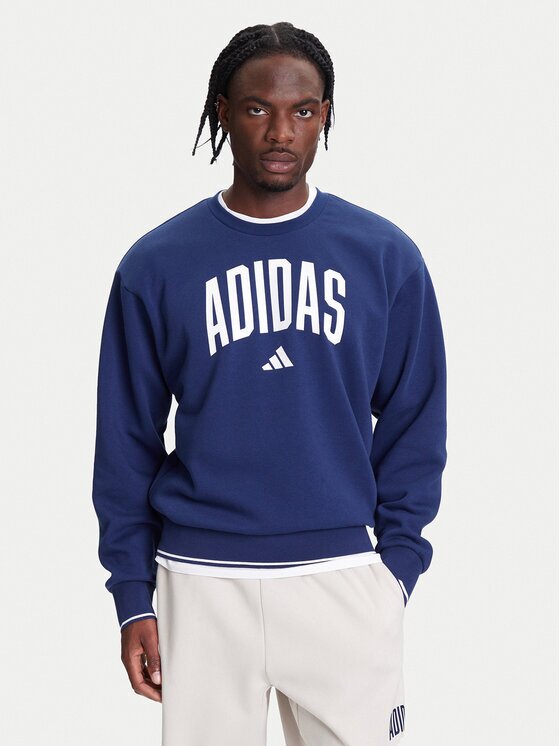 adidas Суитшърт Collegiate JM1734 Син Regular Fit