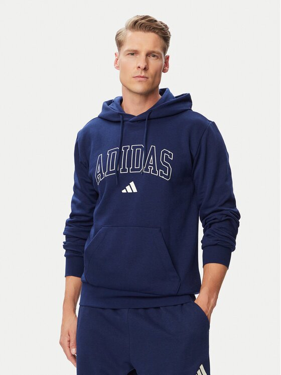 adidas Суитшърт Collegiate Script Graphic Hoodie KC7186 Regular Fit