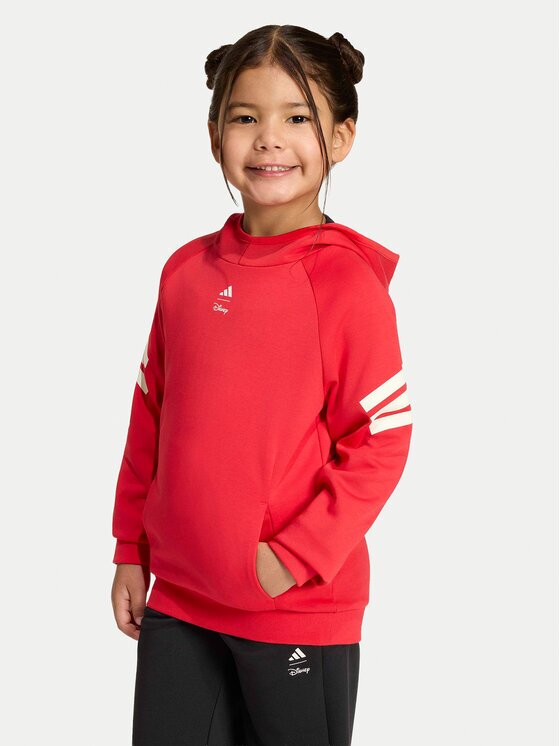 adidas Суитшърт Disney Mickey Sweatshirt KG6126 Коралов Regular Fit