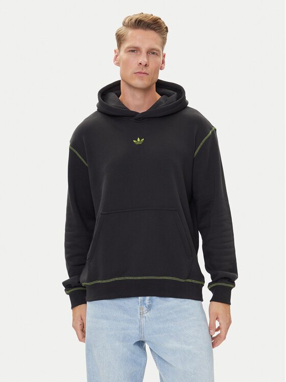 adidas Суитшърт Distressed Graphic JY2730 Черен Loose Fit