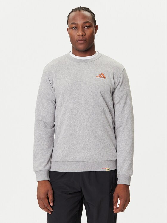 adidas Суитшърт Doodle Hunt Hike Graphic JM6503 Сив Regular Fit