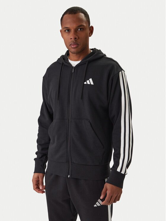adidas Суитшърт Essentials 3-Stripes JD1877 Черен Regular Fit