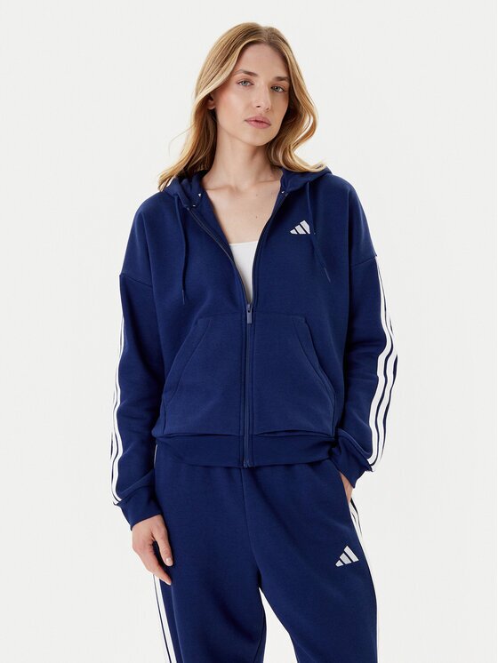 adidas Суитшърт Essentials 3-Stripes JY3083 Син Regular Fit