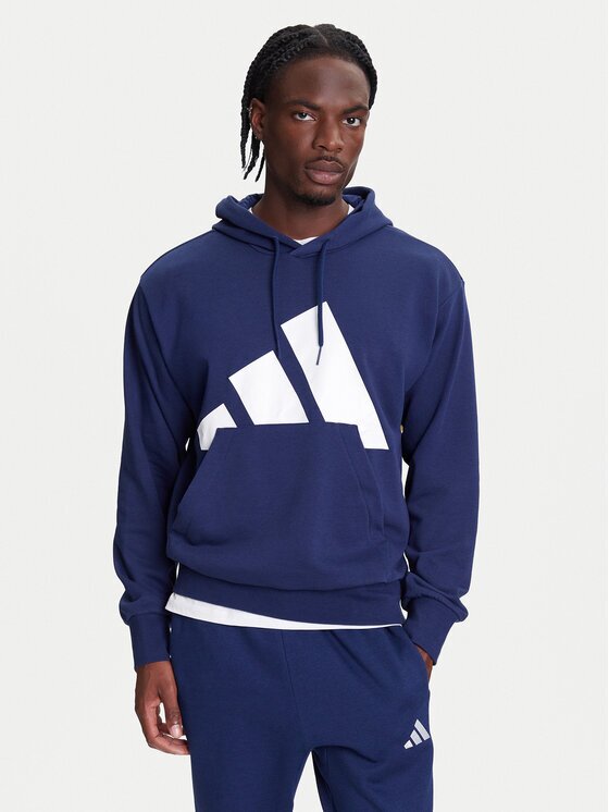 adidas Суитшърт Essentials Big Logo JE8890 Тъмносин Regular Fit