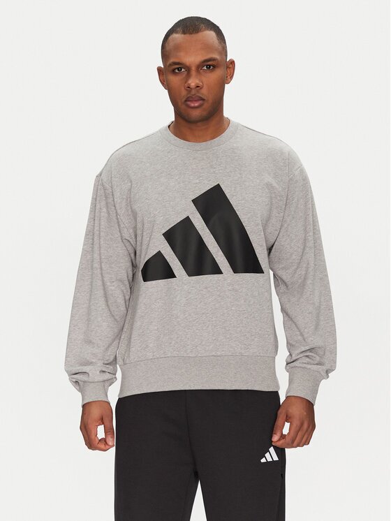 adidas Суитшърт Essentials Big Logo JE8952 Сив Regular Fit