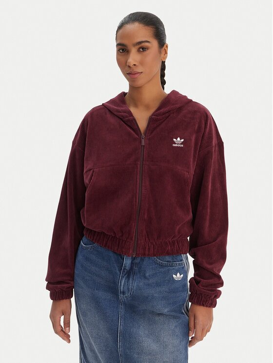 adidas Суитшърт Essentials Chenile KE1119 Бордо Loose Fit
