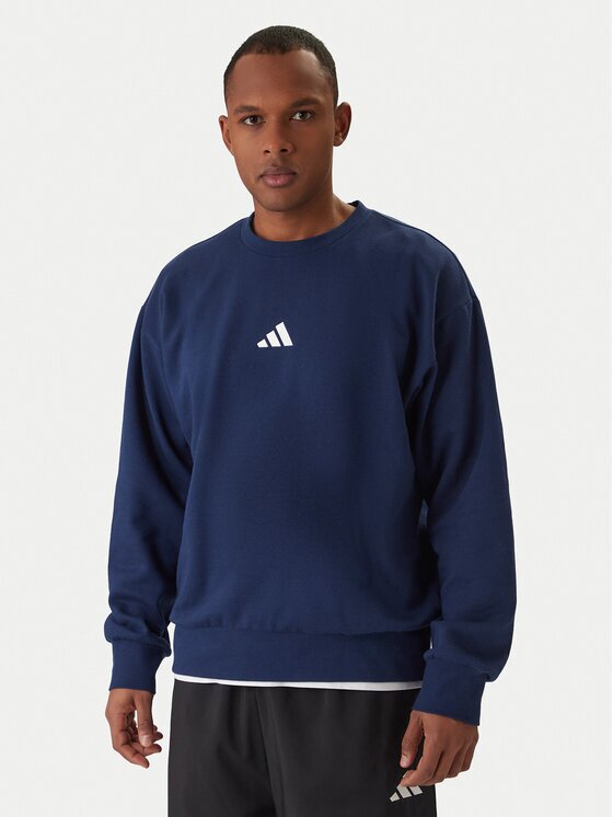 adidas Суитшърт Essentials Feel Cozy JE3792 Тъмносин Regular Fit