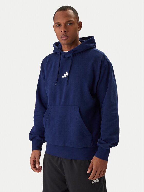adidas Суитшърт Essentials Feel Cozy JE3810 Тъмносин Regular Fit