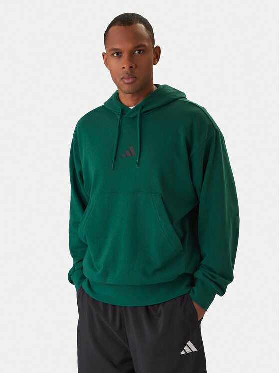 adidas Суитшърт Essentials Feel Cozy JE3841 Зелен Regular Fit