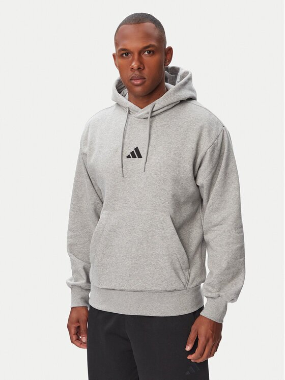 adidas Суитшърт Essentials Feelcozy JE3809 Светлосив Regular Fit