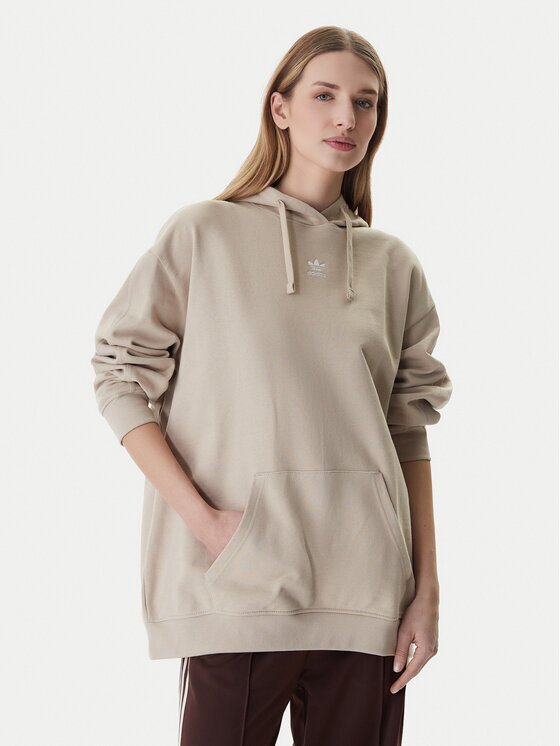 adidas Суитшърт Essentials KC9144 Бежов Oversize
