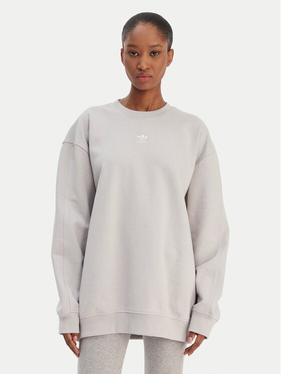 adidas Суитшърт Essentials KD9121 Сив Oversize