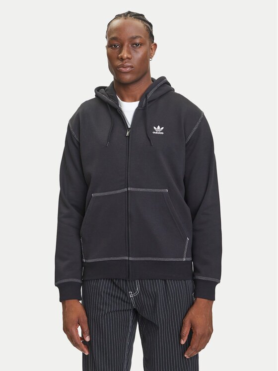 adidas Суитшърт Essentials Trefoil JW0969 Черен Regular Fit