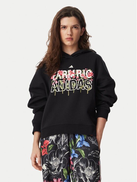adidas Спортни шорти Farm Rio KR0255 Loose Fit