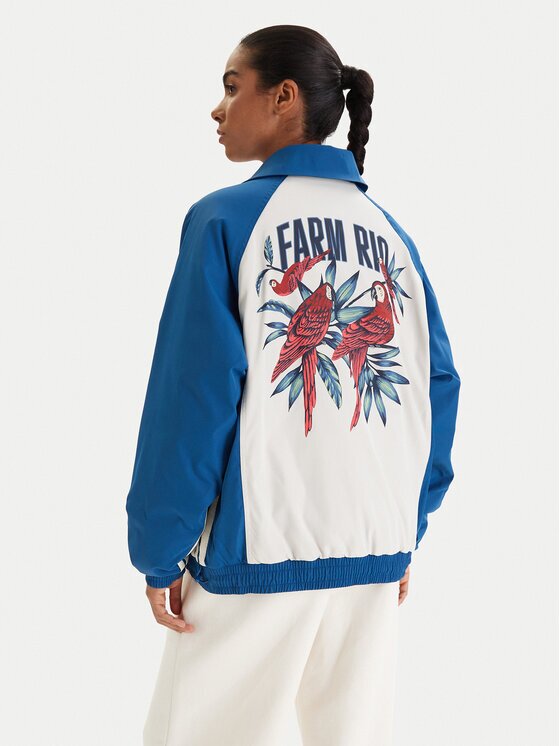 adidas Суитшърт Farm Rio Premium KD2195 Син Oversize