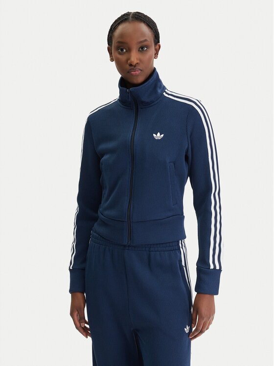 adidas Суитшърт Firebird adicolor JY2614 Тъмносин Regular Fit