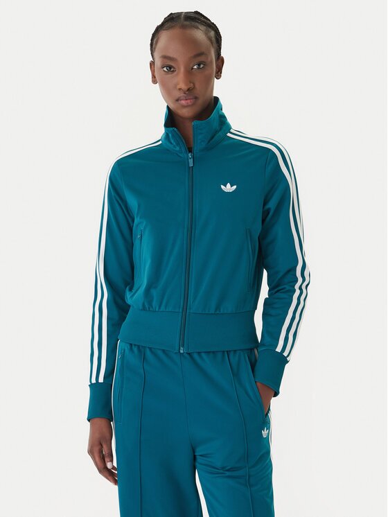 adidas Суитшърт Firebird Classic KQ6530 Зелен Regular Fit