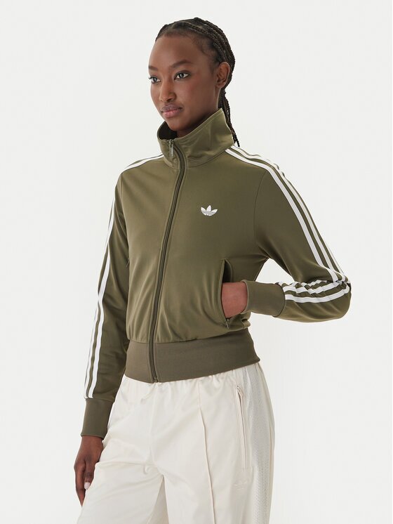 adidas Суитшърт Firebird Classic KQ6531 Зелен Regular Fit