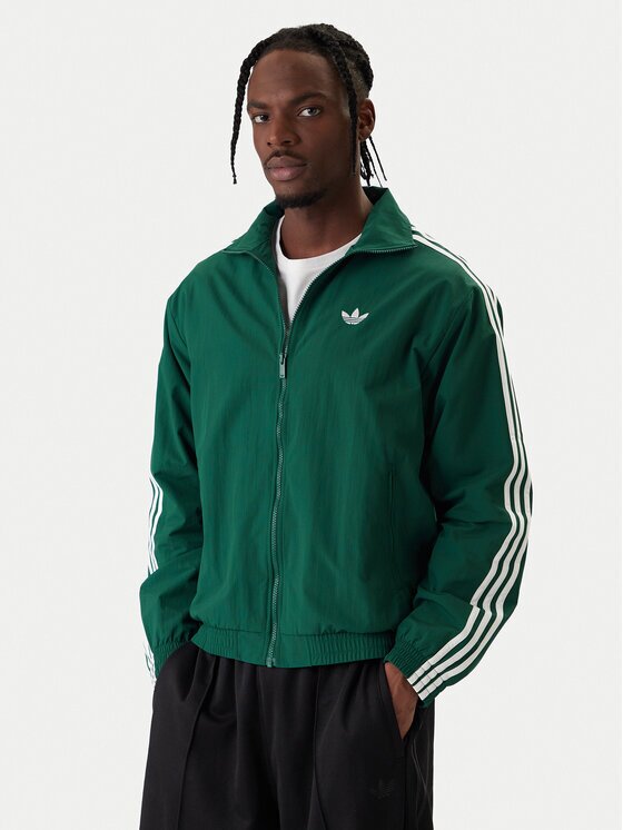 adidas Суитшърт Firebird KC8018 Зелен Regular Fit
