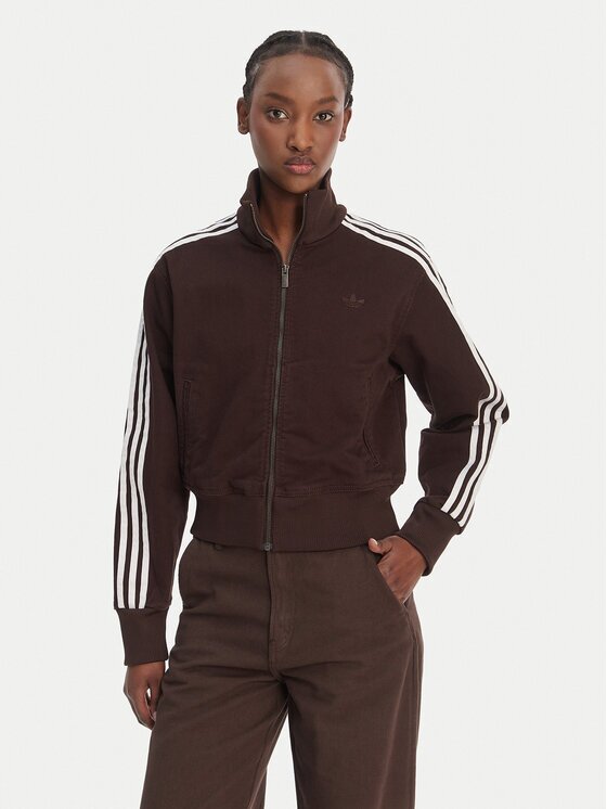 adidas Суитшърт Firebird KD2937 Кафяв Regular Fit