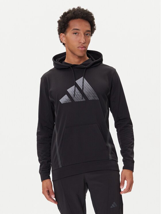 adidas Суитшърт Game & Go Training Big Logo JM3050 Черен Regular Fit